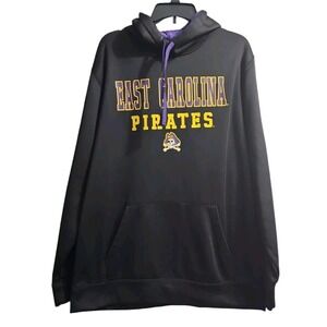 East Carolina Pirates NCAA Hoodie‎ Pullover Graphic Spell Out Black XL